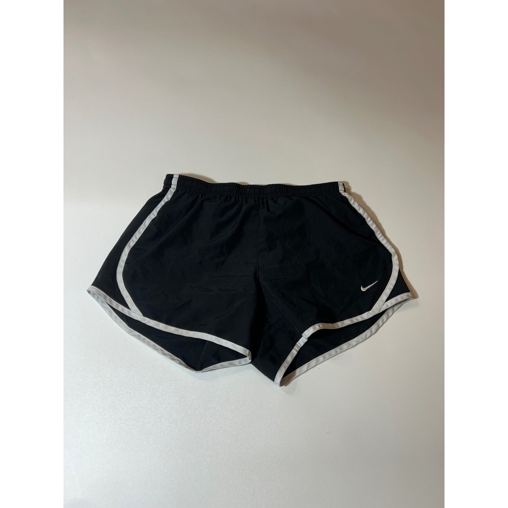 Nike Running Shorts Womens L Black Good Dri-FIT Athletic Activewear Piping